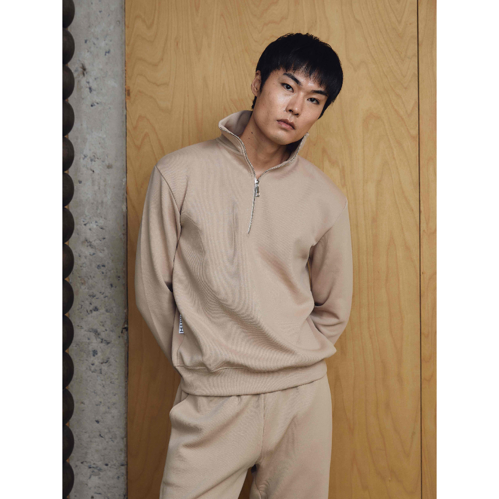 Pmith - Reid Sweatzip  Beige