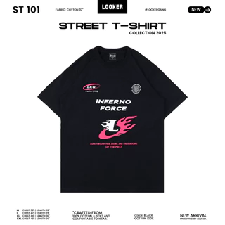 LOOKER - เสื้อยืดสกรีน (สีดำ)V.1 M/L/XL/XXL