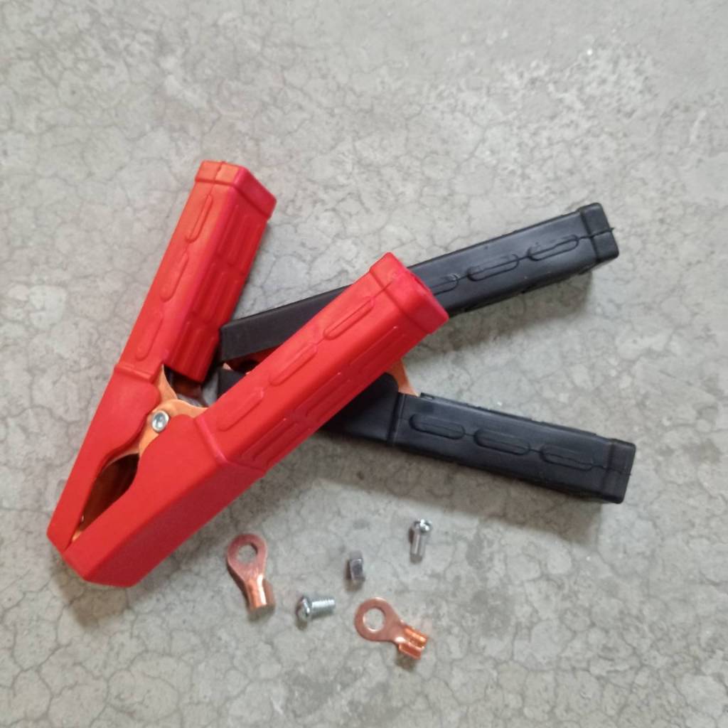 ที่คีบแบตเตอรี่ หัวคีบแบต Alligator clip ปากคีบ ปากคีบแบตเตอรี่ ปากคีบดำแดง