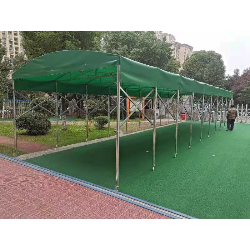 Canopy with three-sided fencing