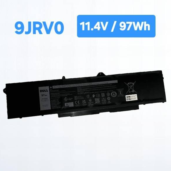 ( ส่งฟรี รับประกัน 1 ปี ) แบตเตอรี่โน้ตบุ๊ค 9JRV0 11.4V/97Wh For Precision 15 3561 Notebook เกรด Ori