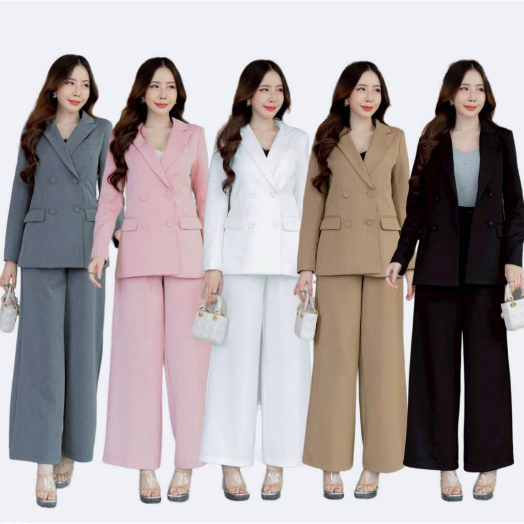 เสื้อสูท4กระดุมตัวยาวNo.2508 ใส่คู่กางเกงกระบอกใหญ่ No..2508-2 (S-6XL)