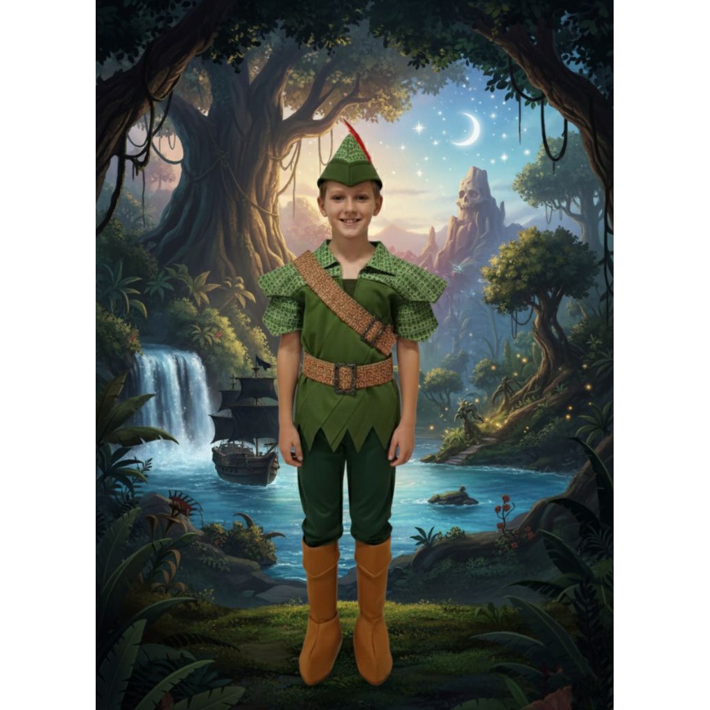 พร้อมส่ง ชุดปีเตอร์แพน Peter Pan Costume for Kids