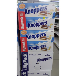 Knopper เวเฟอร์ สอดไส้ ช๊อกโกแลต 375g สินค้าเยอรมัน