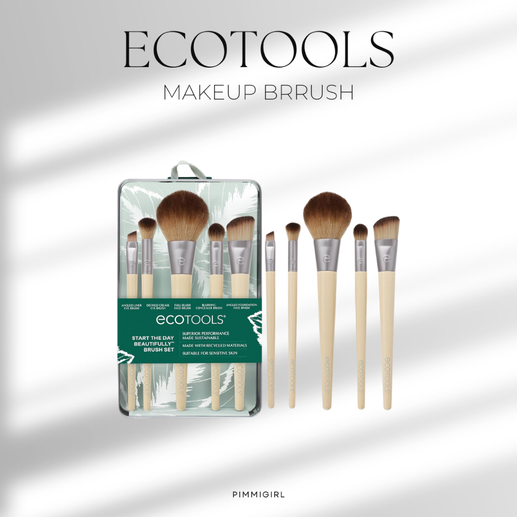 พร้อมส่ง 🍃 EcoTools Brush🍃แปรงแต่งหน้าแบบเดี่ยวและแบบเซ็ต ของแท้ USA 🇺🇸