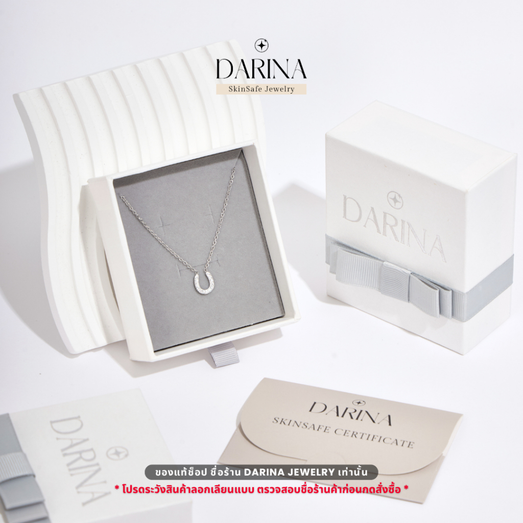 [SkinSafe Series] Wish of Luck Necklace สร้อยคอสแตนเลส Darina Jewelry SSN0003 ✨อ่อนโยนต่อผิว กันน้ำ ไม่ดำ พร้อมการ์ดรับร - รูปที่ 6
