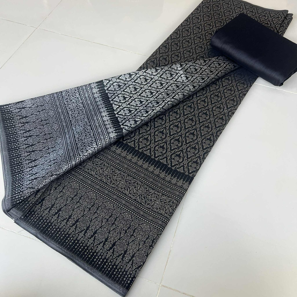 ผ้าไหมสำหรับตัดชุด ไหมเกษตรรังขาว 1ชุด - รูปที่ 2