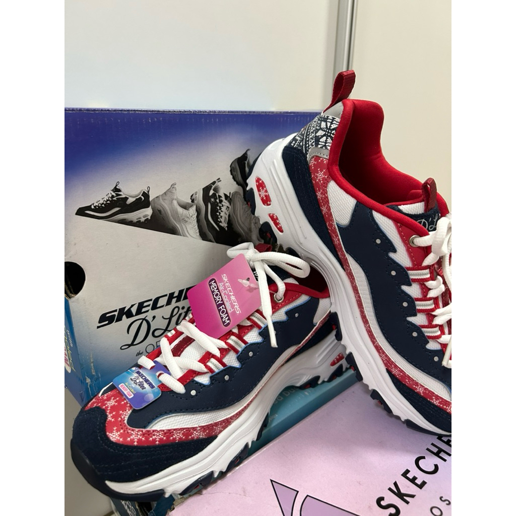 SKECHERS D'LITES-HOLLY JOLLY Size 36