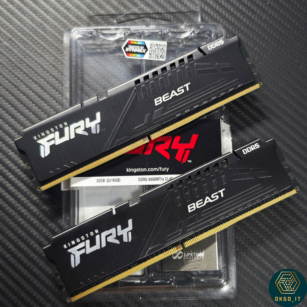 KINGSTON FURY BEAST DDR5(16GBx2)DDR5 5600MHz RAM (มือสอง)