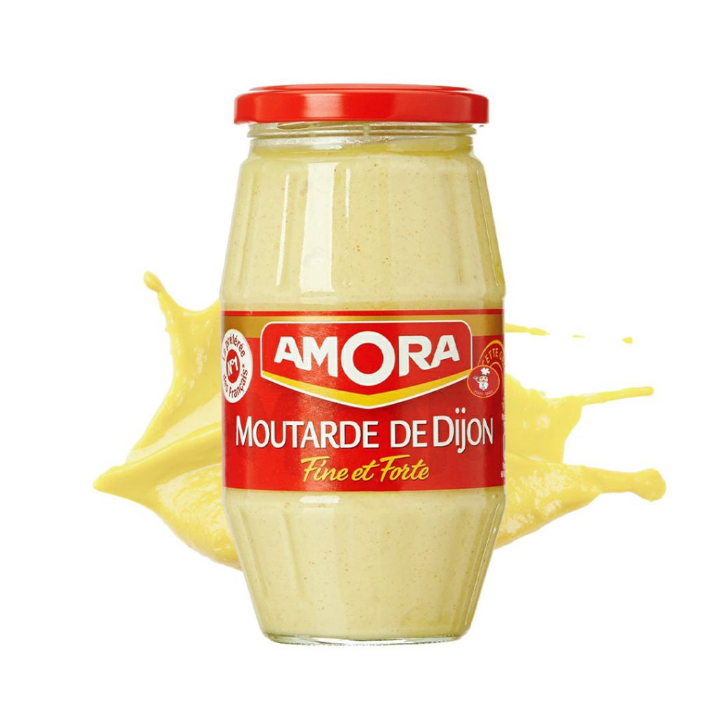 อโมรา ดิจองมัสตาร์ด 430g DIJON MUSTARD AMORA 430g จากฝรั่งเศส