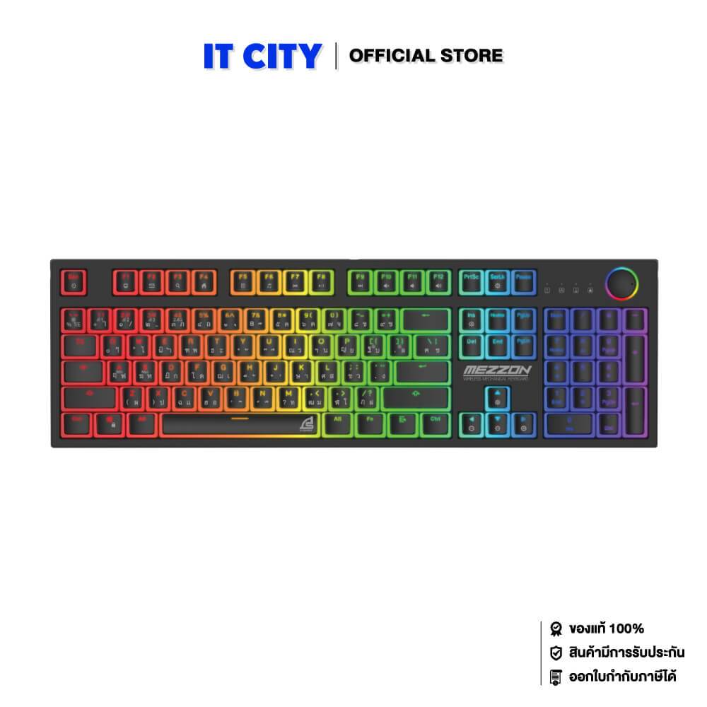 SIGNO KEYBOARDKB MEZZON -KB-752BLK R / OPTICAL RED SW (GMK-001090)