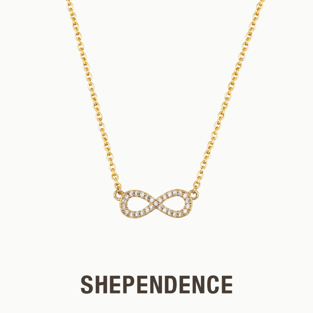 SHEPENDENCE สร้อยคอ LUCKY Infinity ประดับคริสตัลอินฟินิตี้