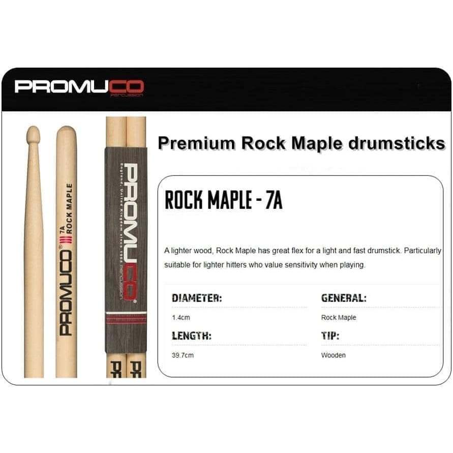 ไม้กลอง PROMUCO ไม้กลองคุณภาพมีให้เลือก 4 ขนาด ไม้ 2 ชนิด Maple และ Oak ราคา ถูกที่สุด ดีลบีเคเค แกลเลอรีภาพที่ 8