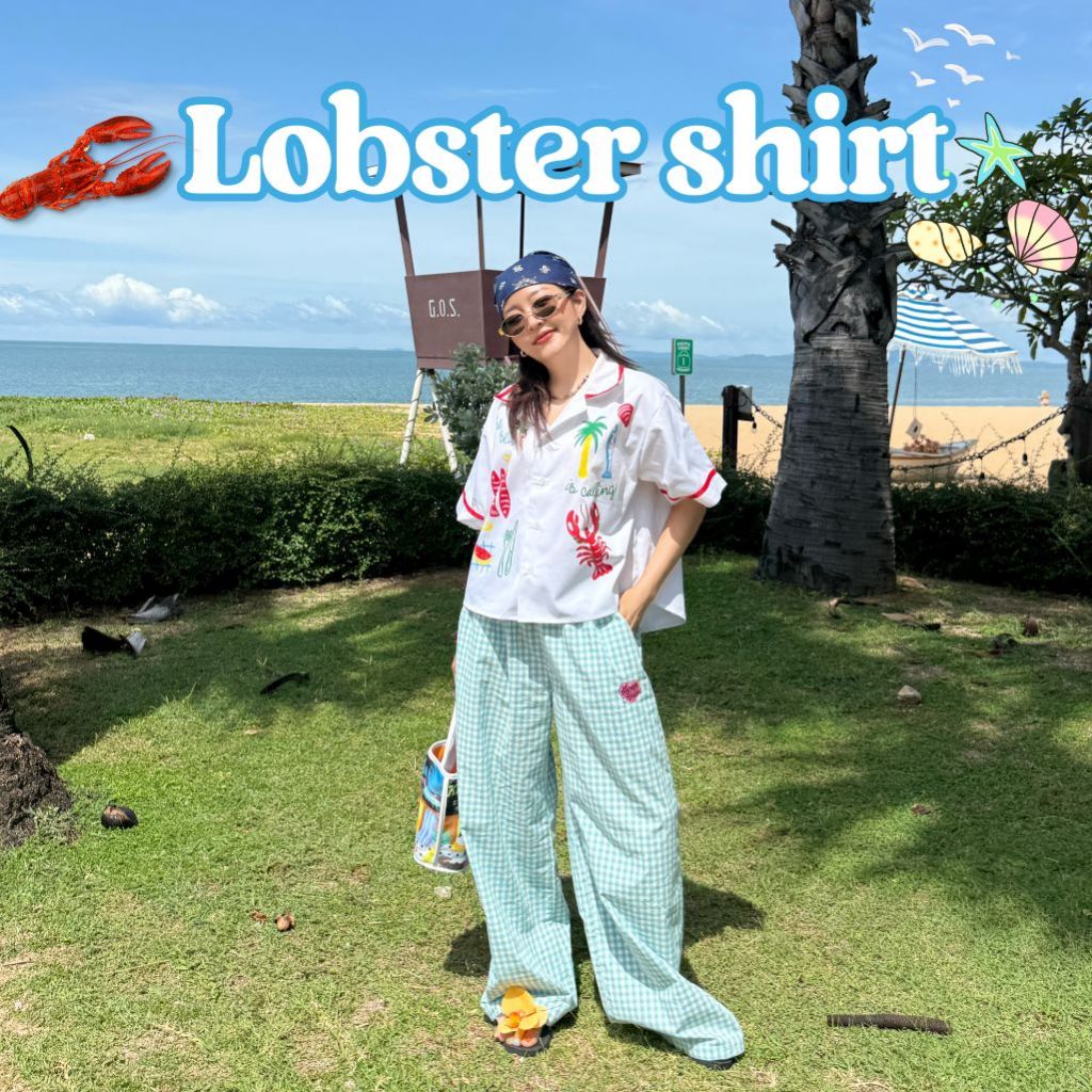 Lobster shirt - เสื้อเชิต สกรีนลาย Collection Summer