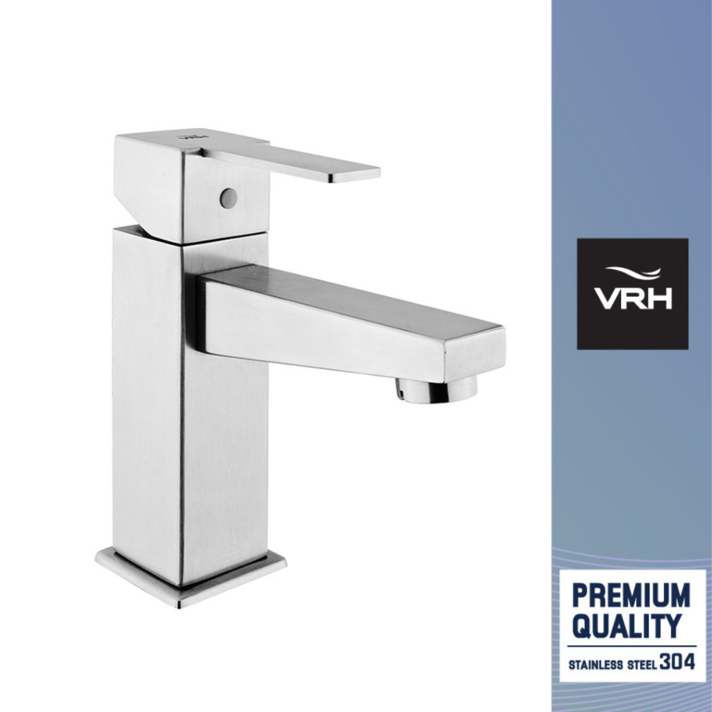 VRH ก๊อกน้ำสำหรับอ่างล้างหน้า-ล้างมือ แบบตั้งพื้น รุ่น CUBE HFVSP-2000X3 (Clearance Product)