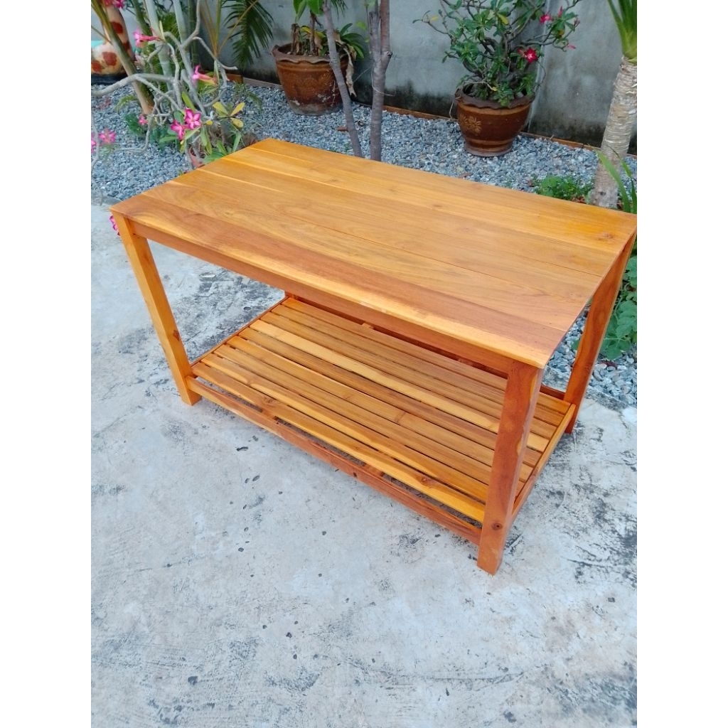 ส่งฟรี โต๊ะวางเตาแก๊ส 2 ชั้น ขนิษฐา 42 * 77 * 43 cm