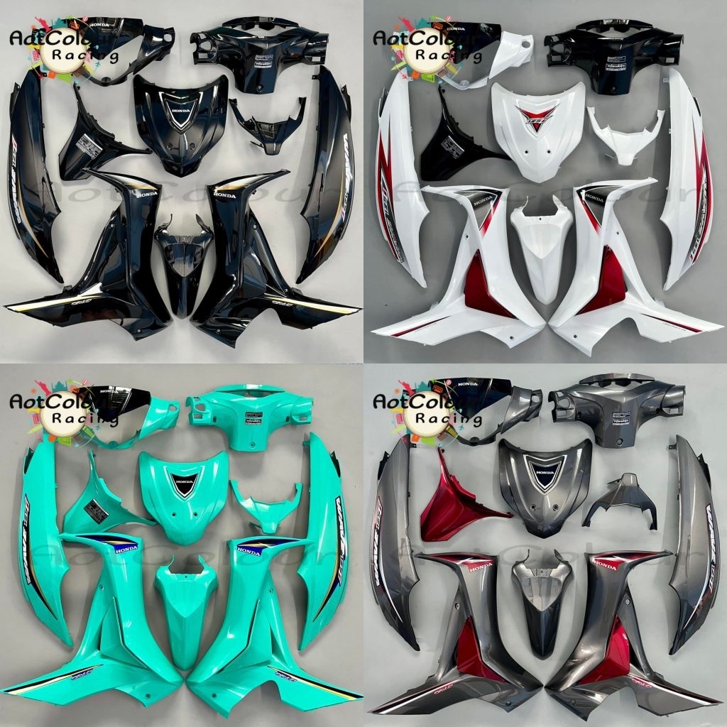 ชุดสีเวฟ 125i ปลาวาฬตัวแรก ปี 2012-2017 งานพลาสติกABS 13ชิ้น งานสีและแลคเกอร์ 2K