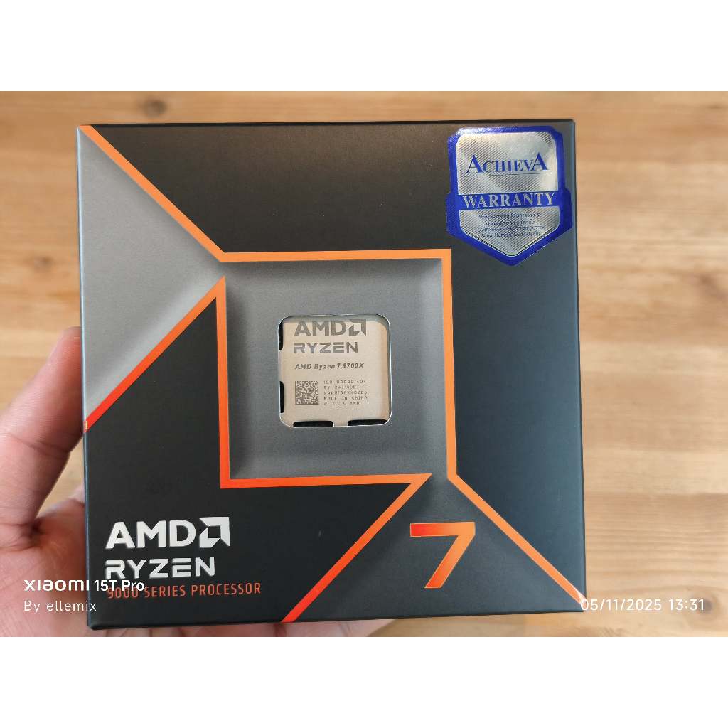 CPU (ซีพียู) AMD RYZEN 7 9700X - 8C 16T 3.8-5.5GHz (AMD SOCKET AM5) มือสอง ครบกล่อง ประกันศูนย์ไทย