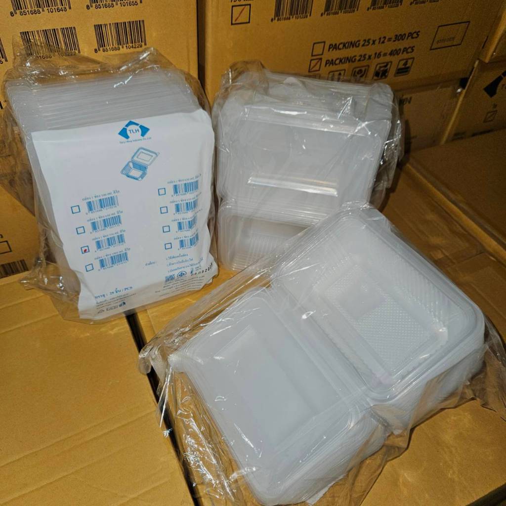 กล่องอาหาร 1 ช่อง ขนาด 500-1000 ml.12 เเพ็ค/ลัง (ยกลัง) รูปที่ 8