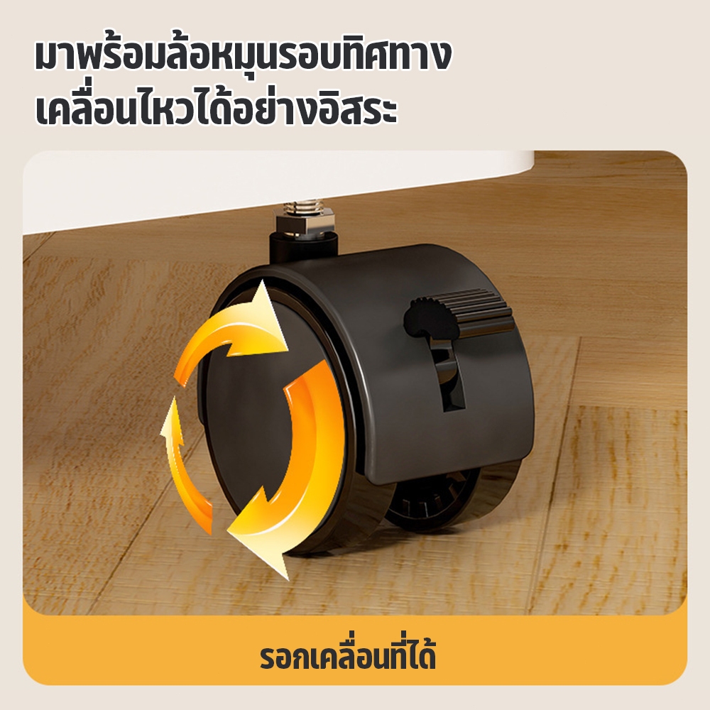 ตู้อเนกประสงค์ กล่องเก็บของมีล้อ ตู้ครัว 3/4/5 ชั้น เหมาะกับห้องนอน ห้องนั่งเล่น ครัว แข็งแรง รับน้ำหนักได้มาก - รูปที่ 5