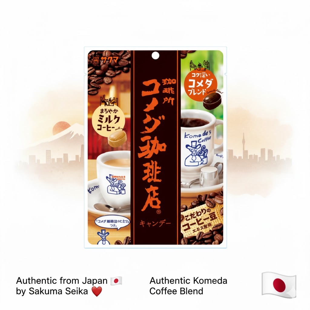 🍬 ลูกอมกาแฟญี่ปุ่น Komeda Coffee Shop Candy จาก Sakuma Seika 67g 🍬