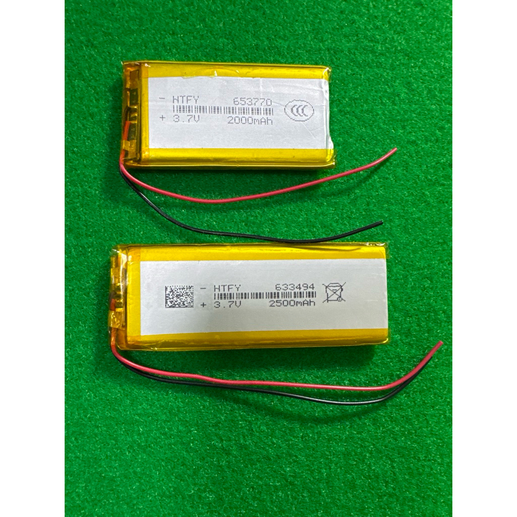 แบตเตอรี่ 3.7 โวลต์ 2000mah/2500mah