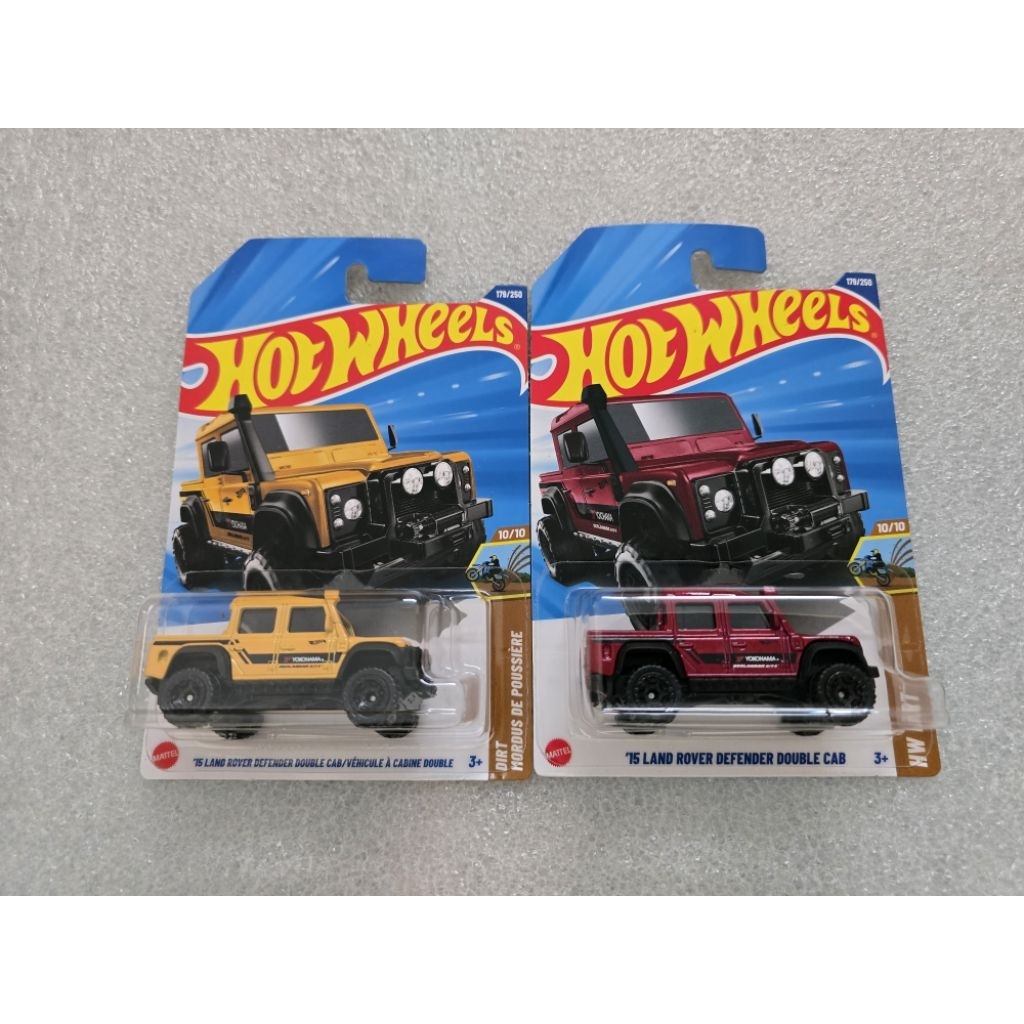 Hotwheels 15 land rover defender doule cab