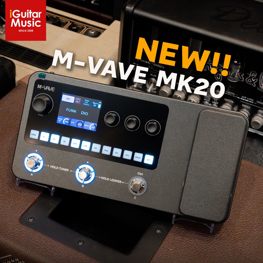 เอฟเฟคกีตาร์ M-Vave MK-20 Multi-Effect มัลติเอฟเฟค Effect Guitar MK20
