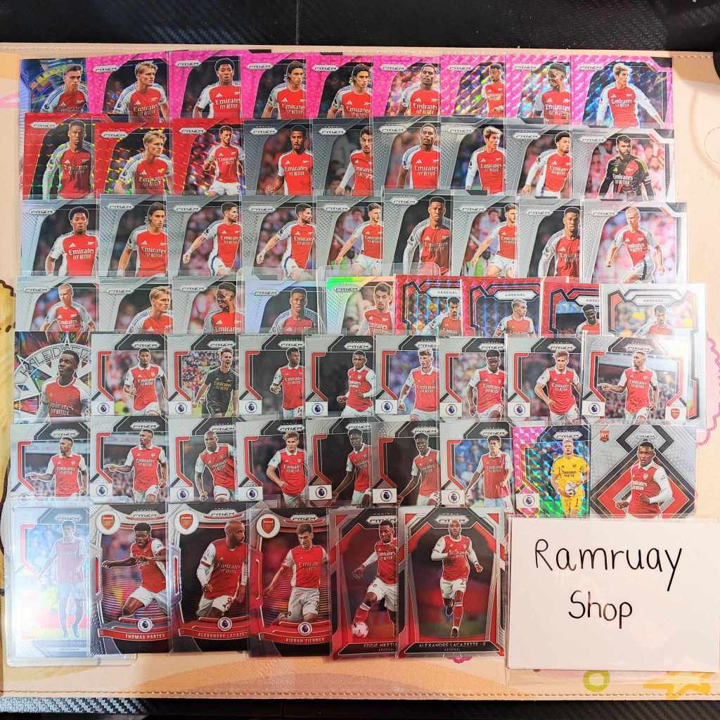 การ์ดบอล Panini Prizm Premier League 2024/25 – Arsenal สวยหายาก ของแท้ 100% ส่งไวมาก