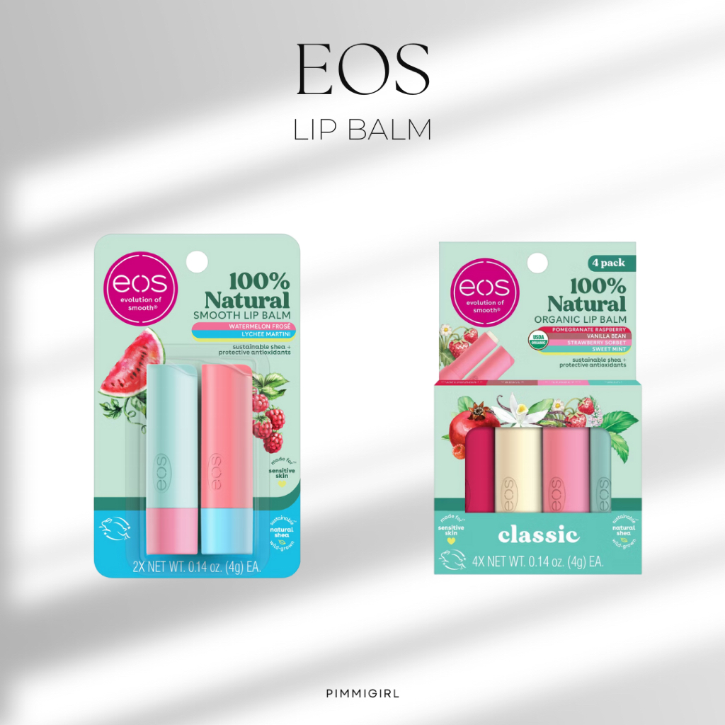 eos lip balm ลิปมันบำรุงริมฝีปาก กลิ่นหอม ใหม่ล่าสุด !! พร้อมส่ง 💞