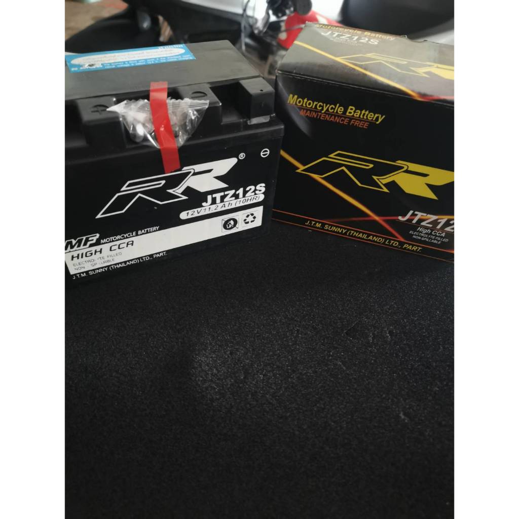 Battery แบตเตอรี่ RR มอเตอร์ไซด์ Bigbike YTZ12 JTZ12s แบตบิ๊คไบค์ บิ๊กไบค์