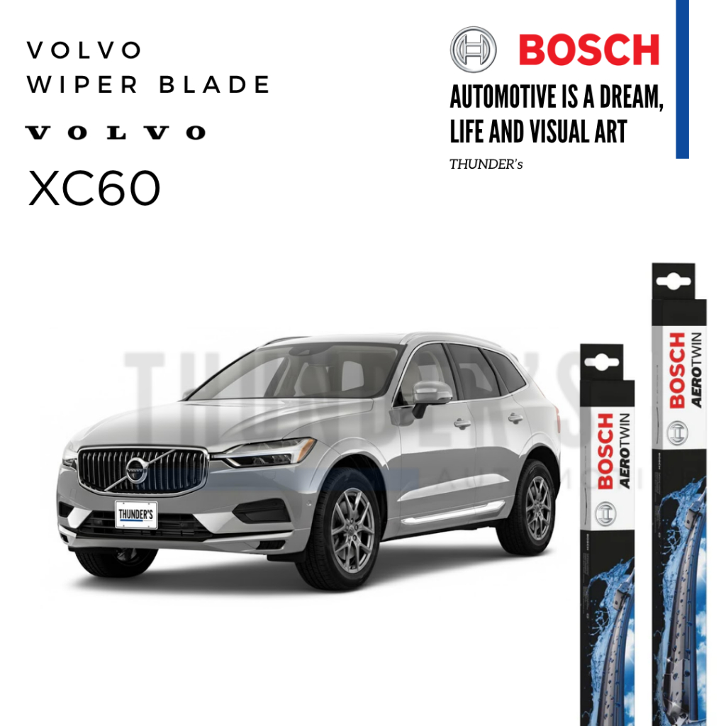 BOSCH Wiper blade ใบปัดน้ำฝน Volvo XC60 วอลโว่ Aerotwin Plus / Valeo AquaBlade