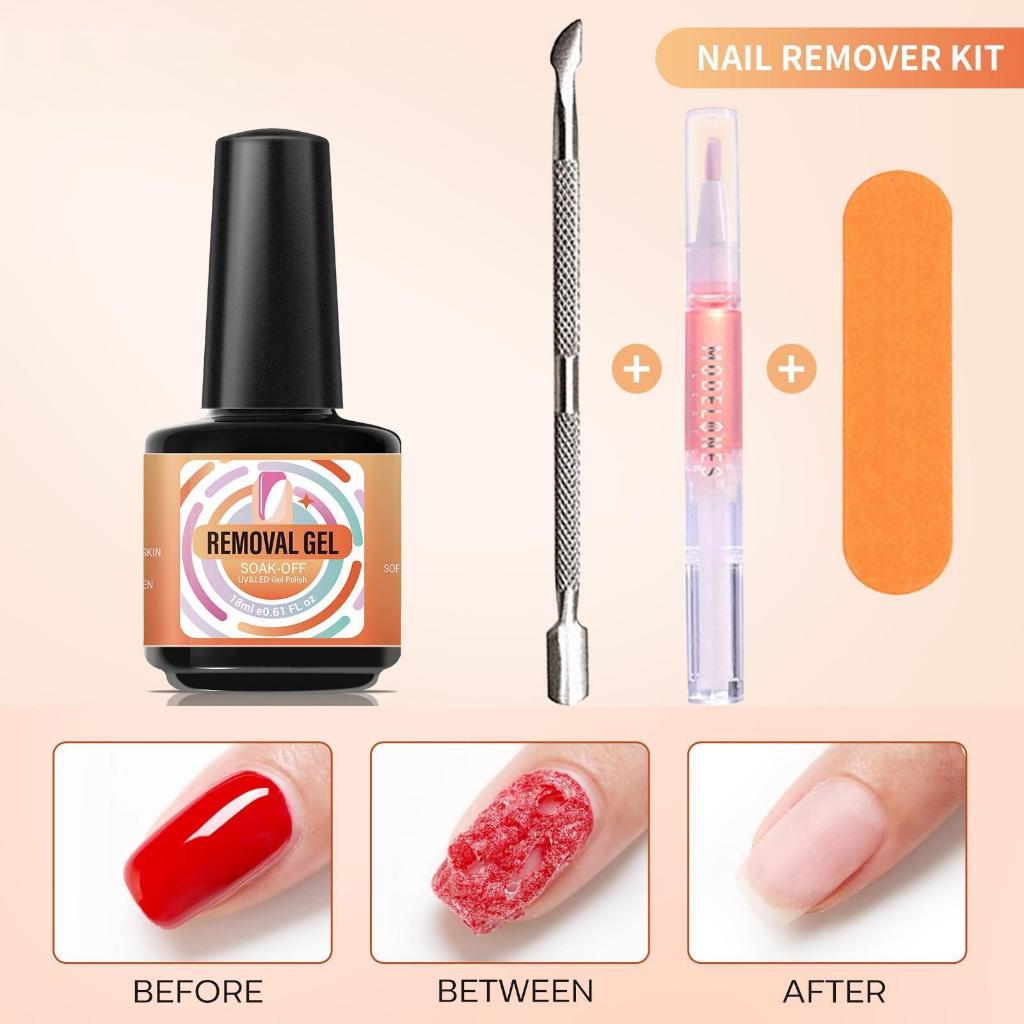 น้ํายาล้างเจลเล็บ ล้างเล็บ 18ml 4 ชิ้น ถอดเจลเร็ว สําหรับทํา เล็บที่บ้าน Nail Polish Remover
