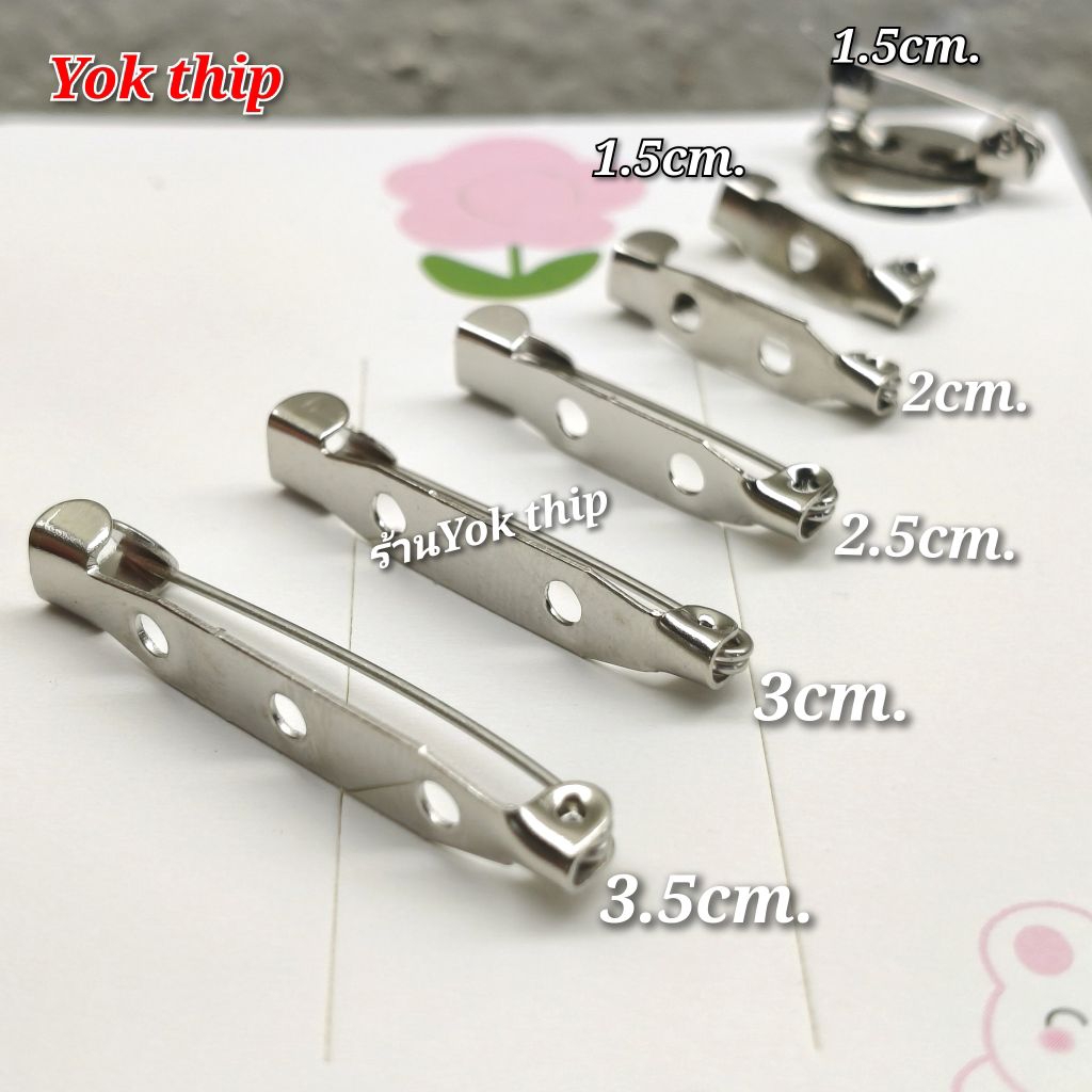 เข็มกลัด ตัวเปล่า เข็มกลัดไว้อาลัย สีดำ ติดเสื้อ เข็มกลัดเปล่าทำงานฝีมือ