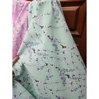 ผ้าเมตร หลา ลายดอกไม้เล็ก เดซี่ ซากุระ มินิมอล วินเทจ​ ผ้าคอตตอลผสม ถ่ายพร็อพ ฉาก ผ้าปู ปูโต๊ะ หน้ากว้าง 110-115cm