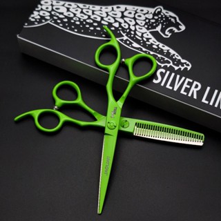 ถูก/แท้ Jaguar 1คู่ ชุดกรรไกรตัดผม ขนาด 6 นิ้ว (สีเขียว)