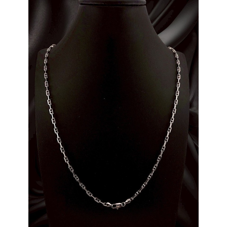 สร้อยคอguปาดหุ้มผิวทองคำขาว สร้อยคอguปาดทองคำขาว