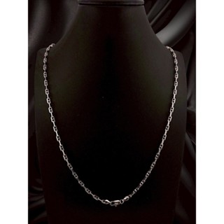 สร้อยคอguปาดหุ้มผิวทองคำขาว สร้อยคอguปาดทองคำขาว