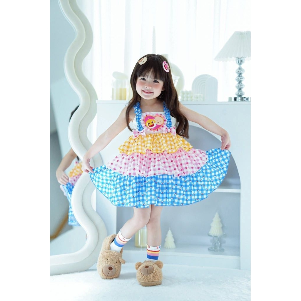 พร้อมส่ง ส่งต่อชุด แบรนด์ The Land of vava🦈 BABY SHARK with THE LAND OF VAVA รุ่นตามหา