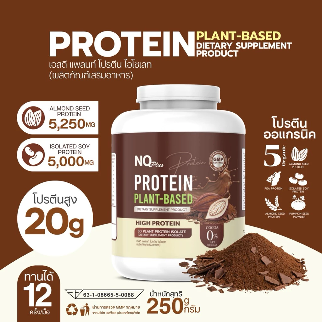 ✨กระปุกใหม่! NQ PROTEIN PLANT BASED 1 แถม1 มี 9 รส คละรสได้ ✨ thumbnail 6