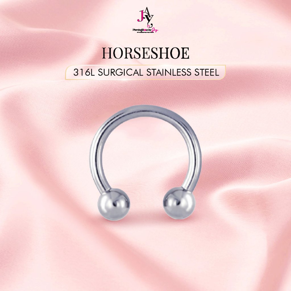 จิวเกือกม้า สแตนเลสเกรดการแพทย์ Horseshoe Surgical Steel Septum (ราคาต่อชิ้น) Piercingroom by Jay