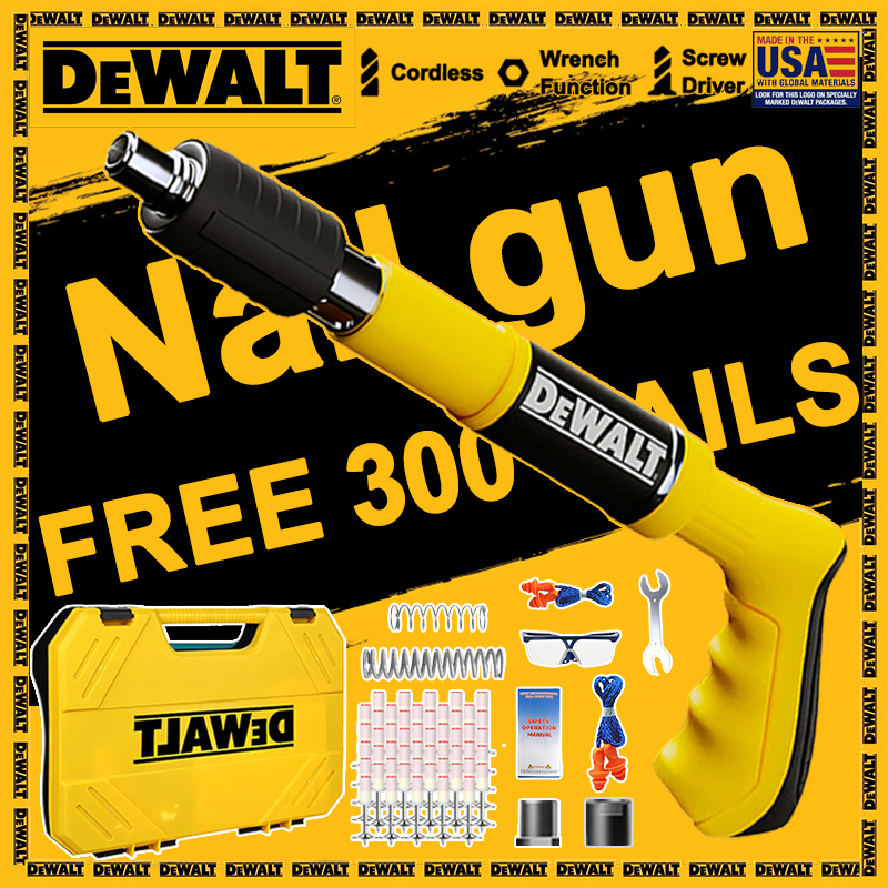 【ฟรี300เล็บ ปืนยิงตะปู】DEWALT📣มาพร้อมตะปู 100 ตัวเมื่อซื้อ เครื่องยิงตะปู เครื่องยิงตะปูแรงดันสูง เครื่องยิงตะปู