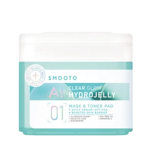 ดีล🔥 Smooto โทนเนอร์แพด Hydrojelly Mask & Toner Pad 80แผ่น 180 กรัม มี 3 สูตร