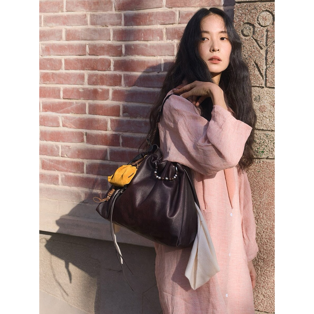 ของใหม่ พร้อมส่ง !!! Medium Gather Bag Set - Ebony (Contrast Tone)