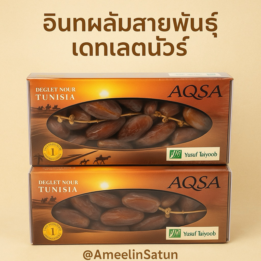 อินทผลัมสายพันธุ์เดทเลตนัวร์__500g