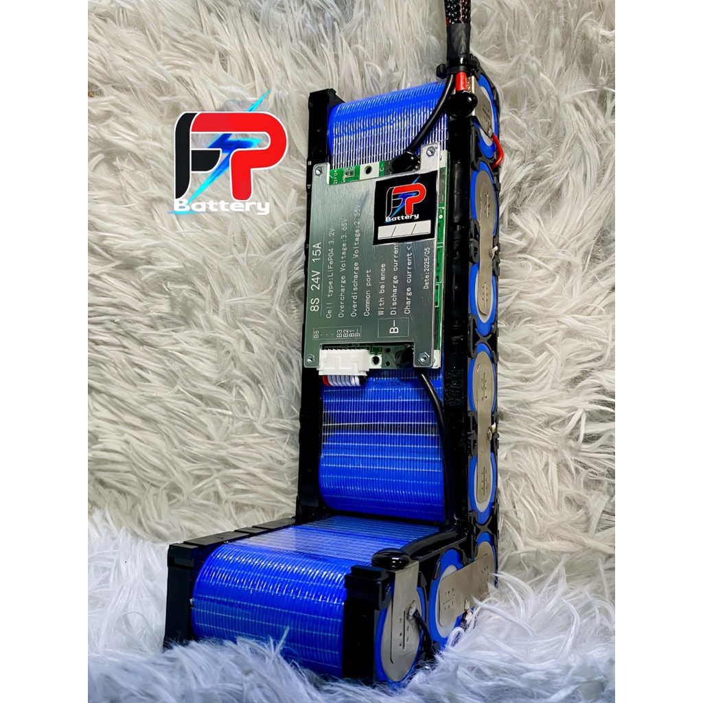 แบตเตอรี่ LiFePo4 8S 6000mAh(6A) 26.4V - 29.2V 1P [ทรง ตัวL]