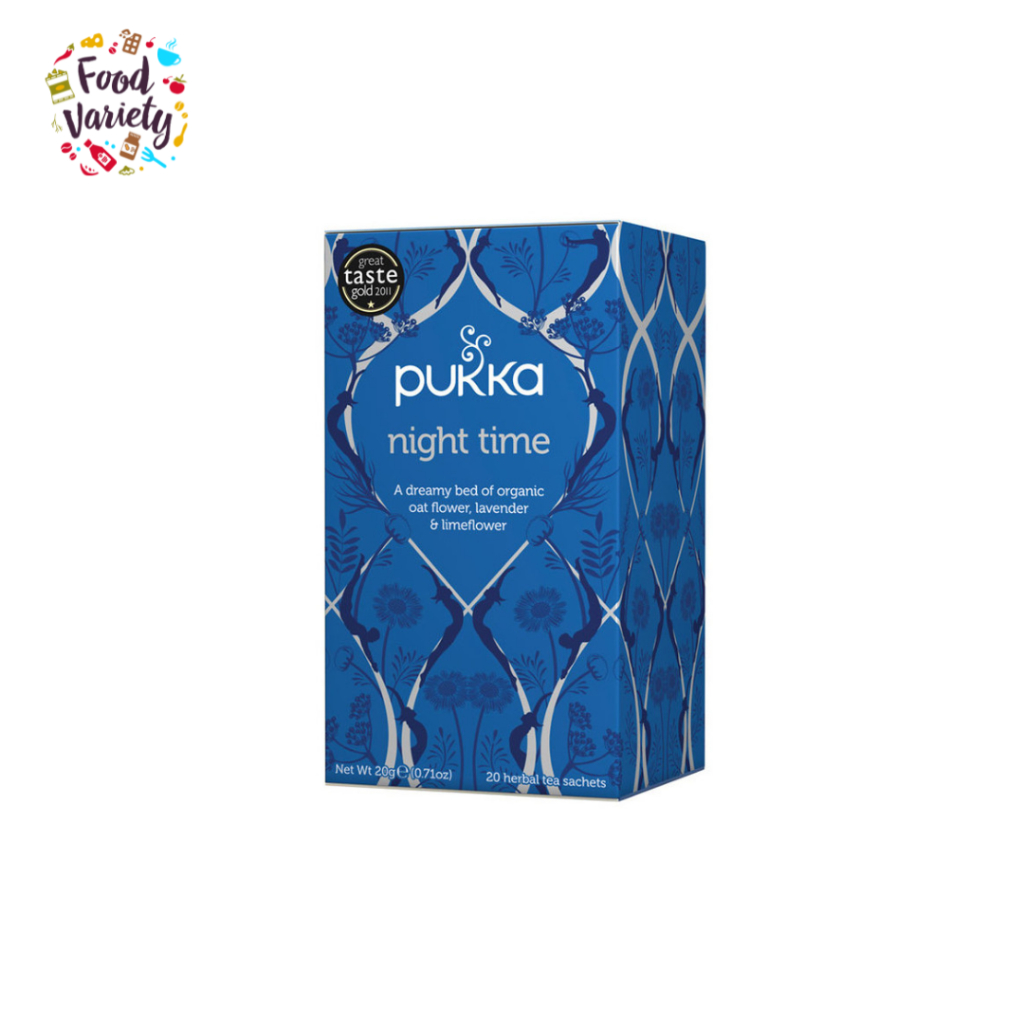 Pukka Night Time Herbal Tea 20pcs 20g ชาสมุนไพรกลางคืน Pukka 20 กรัม