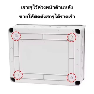 HT กล่องใส่เบรกเกอร์ ตู้เปล่า ตู้คอนซูมเมอร์ กันน้ำ IP65 ขนาด 2P 3P 5P ตู้เบรกเกอร์ DC AC คอนซูมเมอร์