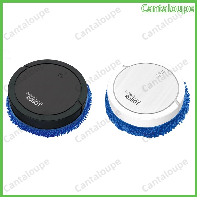 หุ่นยนต์ถูพื้น ทำความสะอาดพื้น USB หมุนได้360 ชาร์จแบตได้ เสียงเบา เครื่องถูพื้นอัตโนมัติ