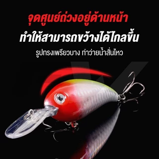 FW เหยื่อปลอมตกปลา อุปกรณ์ตกปลา เหยื่อตกปลา CrankBait 10CM 14G เหยื่อปลา Minnow Lure รอกตีเหยื่อปลอม เหยื่อปลอม"